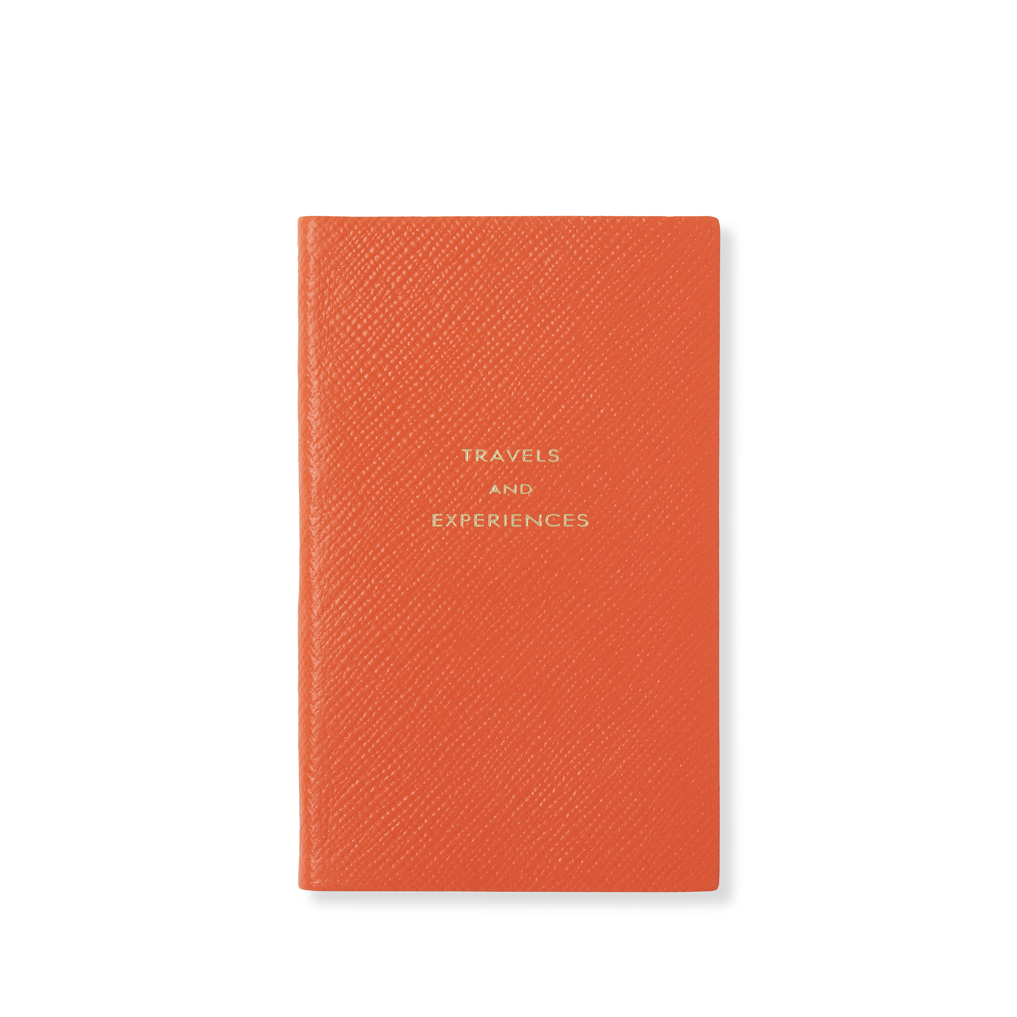 Shop Smythson Travels And Experiences Panama Notebook In Orange