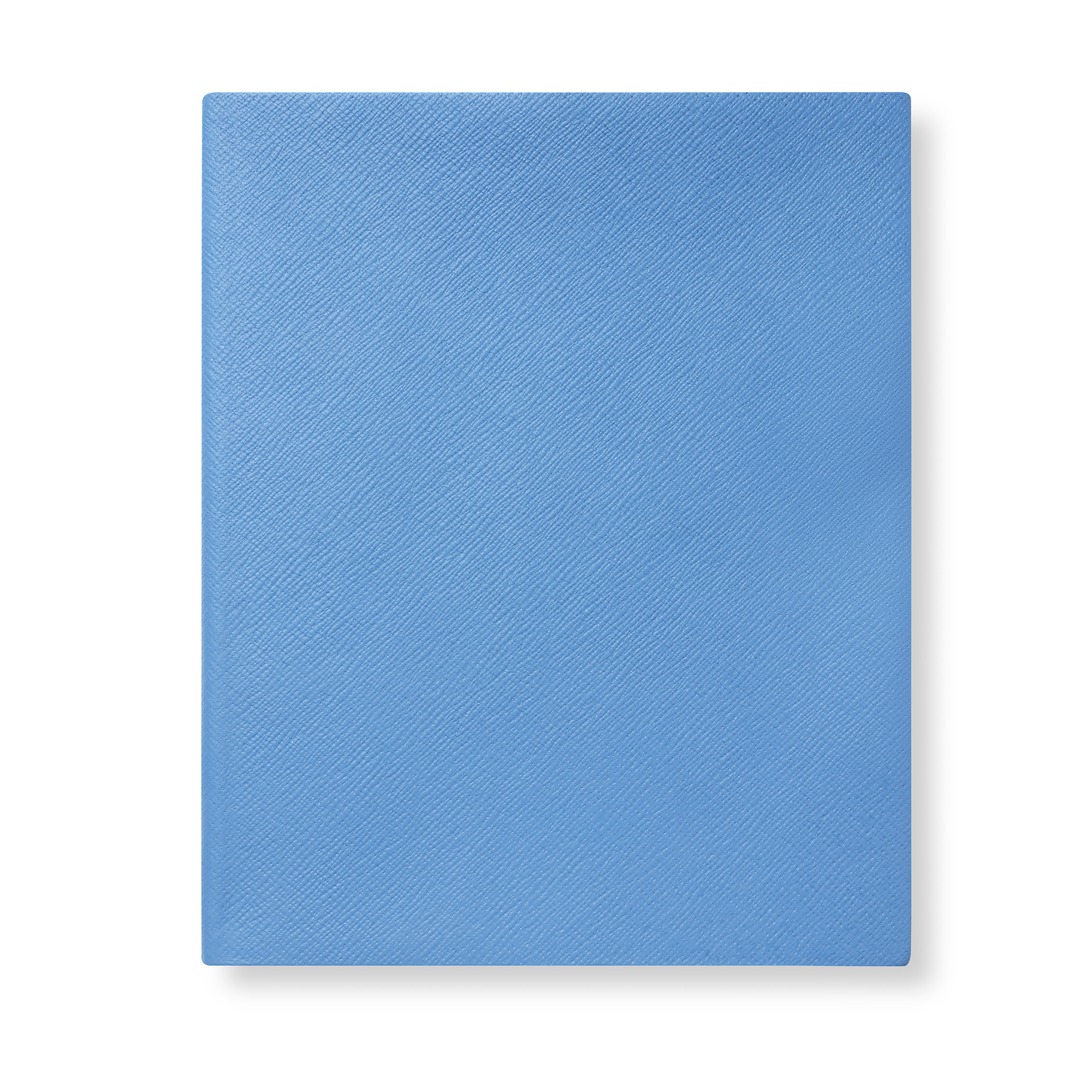 Smythson Portobello Notebook In Panama In Nile Blue